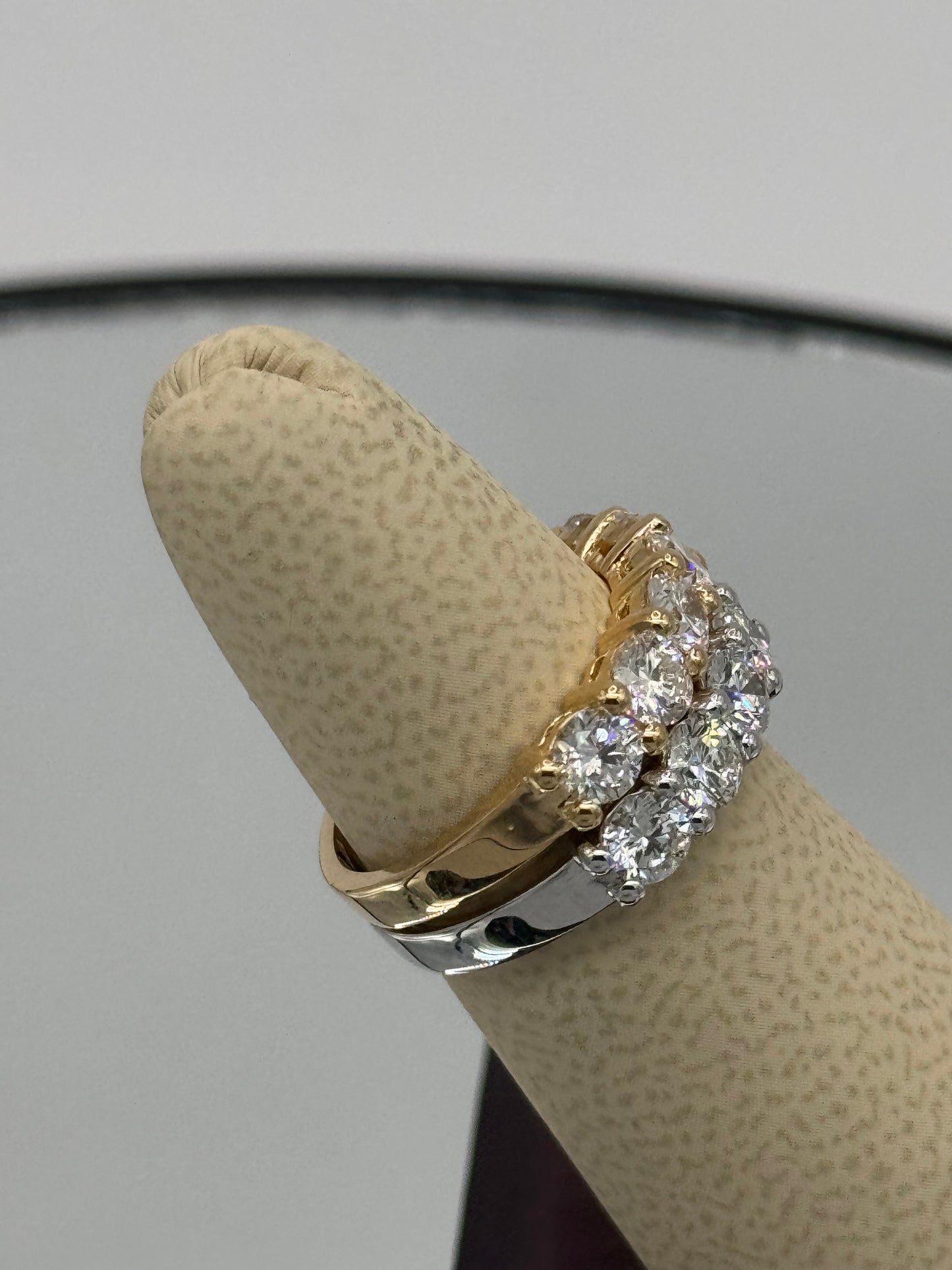14K White Gold, Half Eternity Diamond 3mm