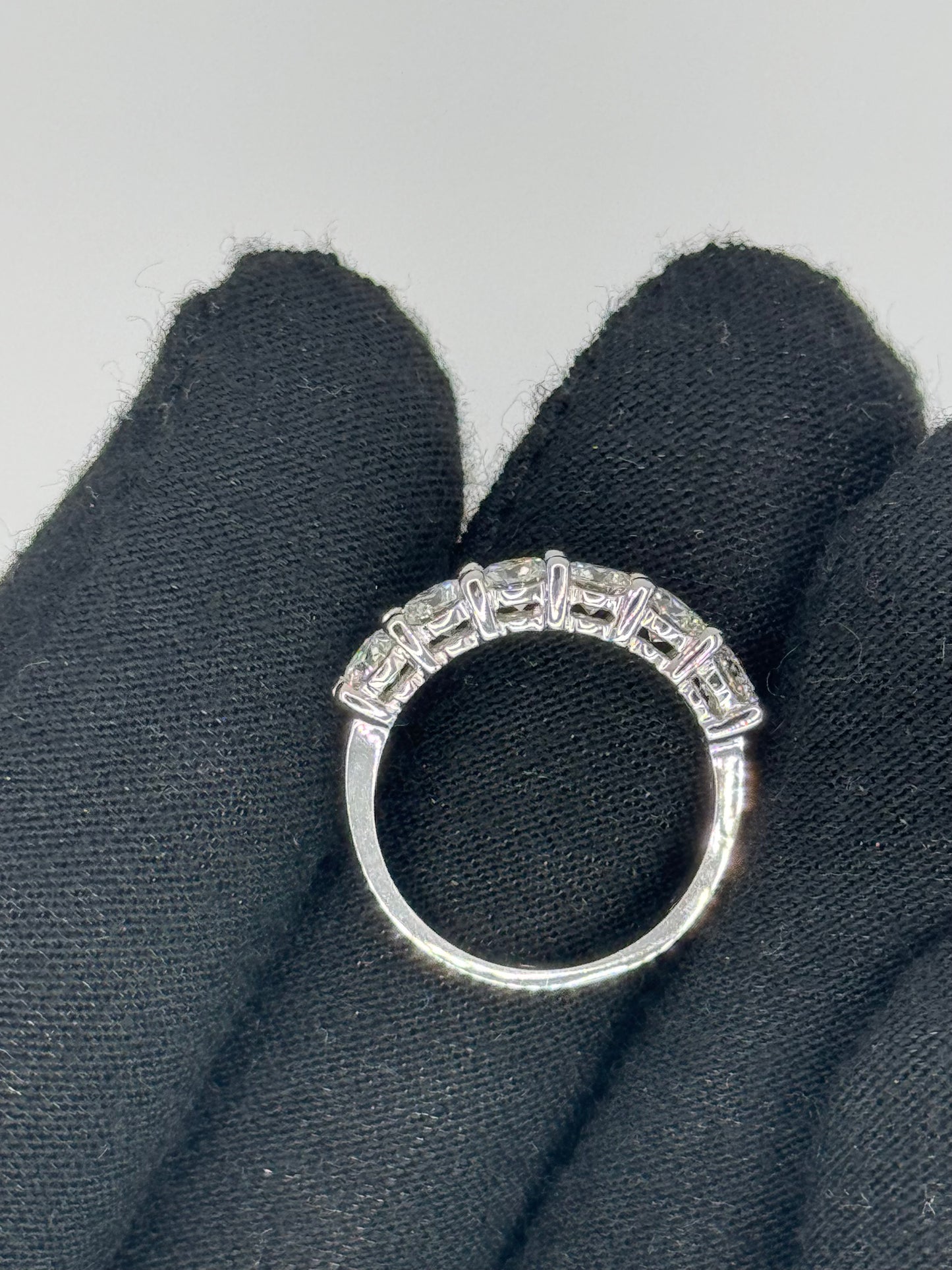 14K White Gold, Half Eternity Diamond 3mm