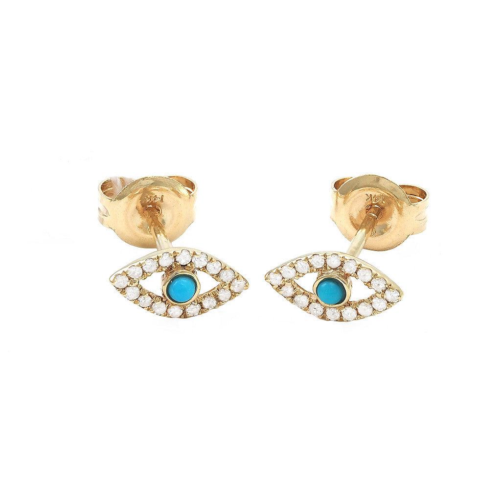 Evil Eye Turquoise Earring