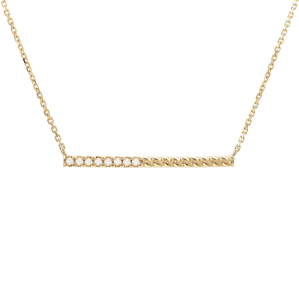 Diamond Bar Necklace