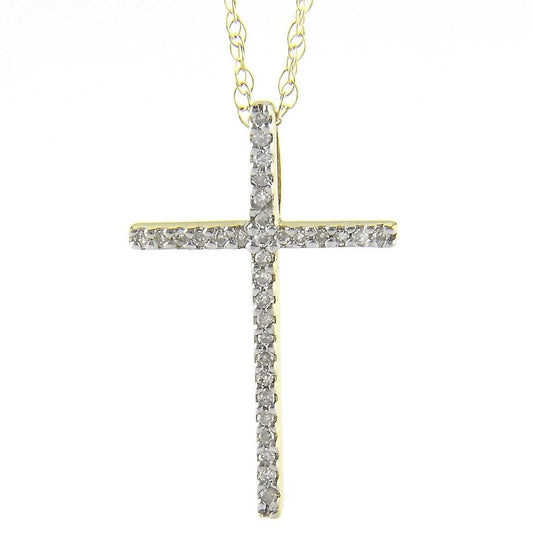 Little Cross diamond necklace